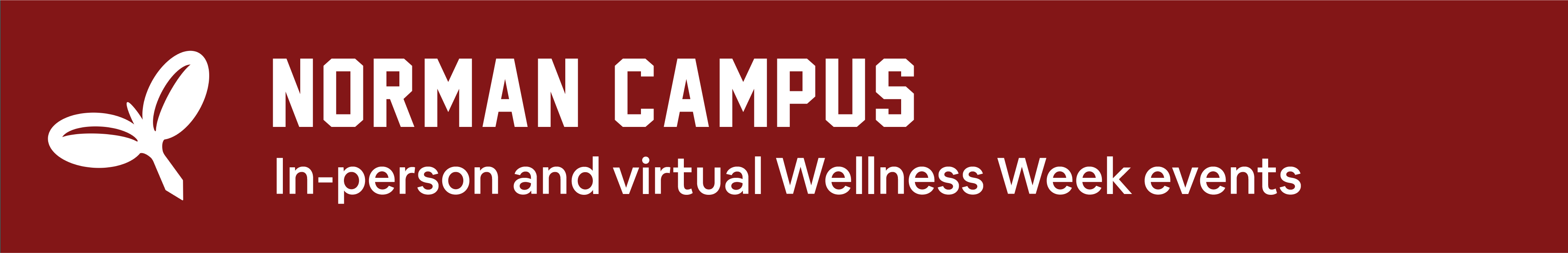 Norman Campus wellness week events.